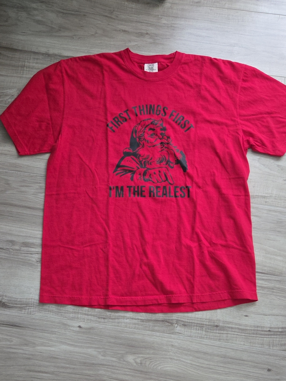 NEW Comfort Colors Santa Tshirt